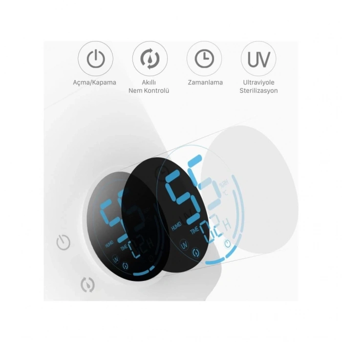Mey İthalat® Ultraviyole Ultrasonic Soğuk Buhar Makinesi F628S