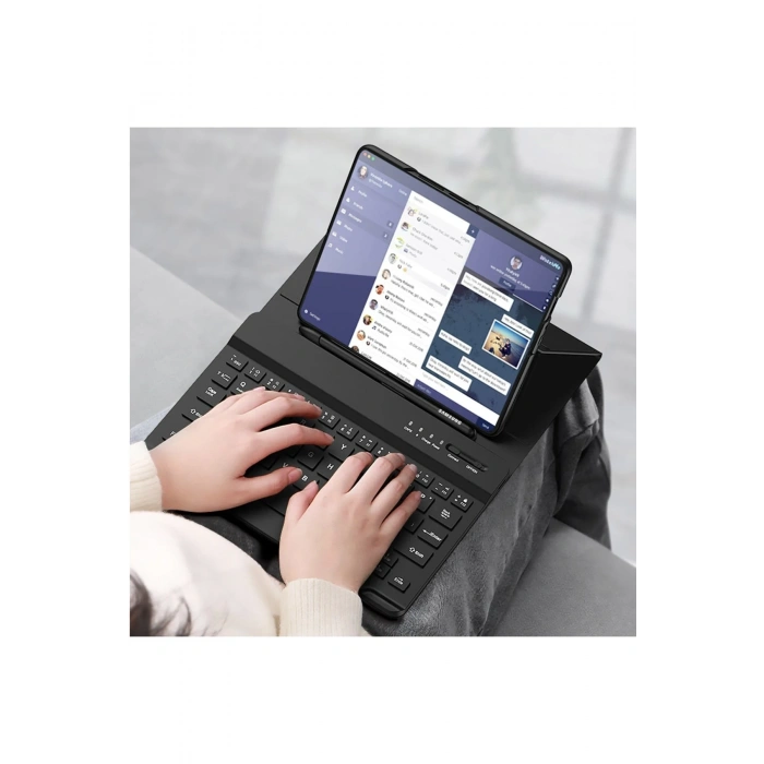 Mey İthalat®  Universal Universal Kılıf Fold Klavye - Siyah