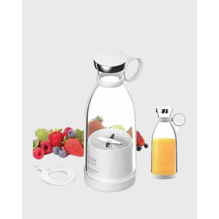 Mey İthalat® USB Şarjlı Kablosuz Blender – Taşınabilir, Kompakt ve Çevre Dostu Meyve Sıkıcı