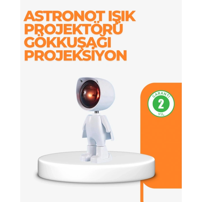 Mey İthalat® USB Şarjlı Taşınabilir Gün Batımı Projektör Lambası