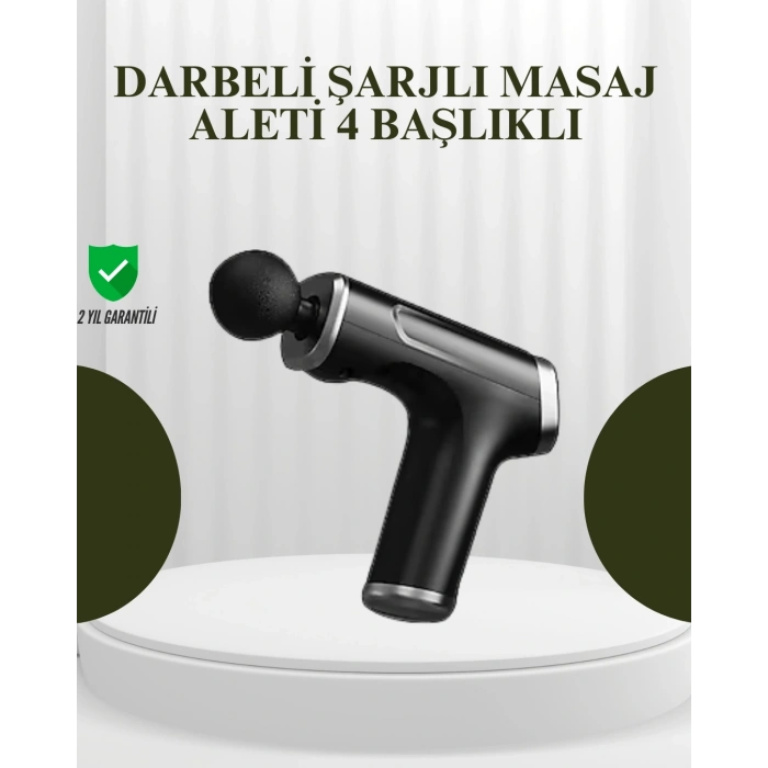 Mey İthalat® USB Type-C Şarjlı Taşınabilir Masaj Tabancası