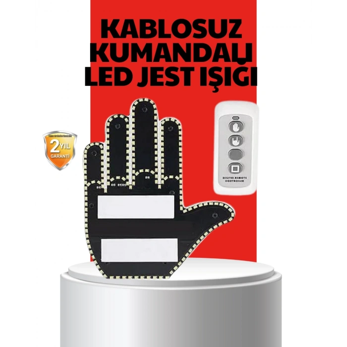 Mey İthalat® Uzaktan Kumandalı LED Jest Işığı – 3 Farklı Hareket Modu