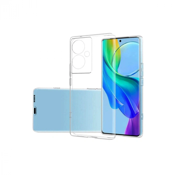 Mey İthalat®  Vivo V29 Lite Kılıf Lüx Şeffaf Silikon