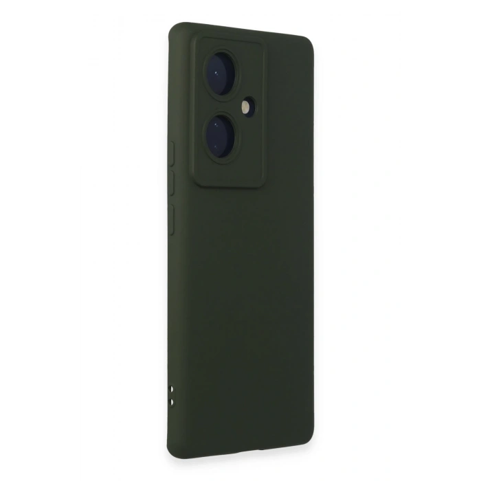 Mey İthalat®  Vivo V29 Lite Kılıf Nano içi Kadife Silikon - Koyu Yeşil