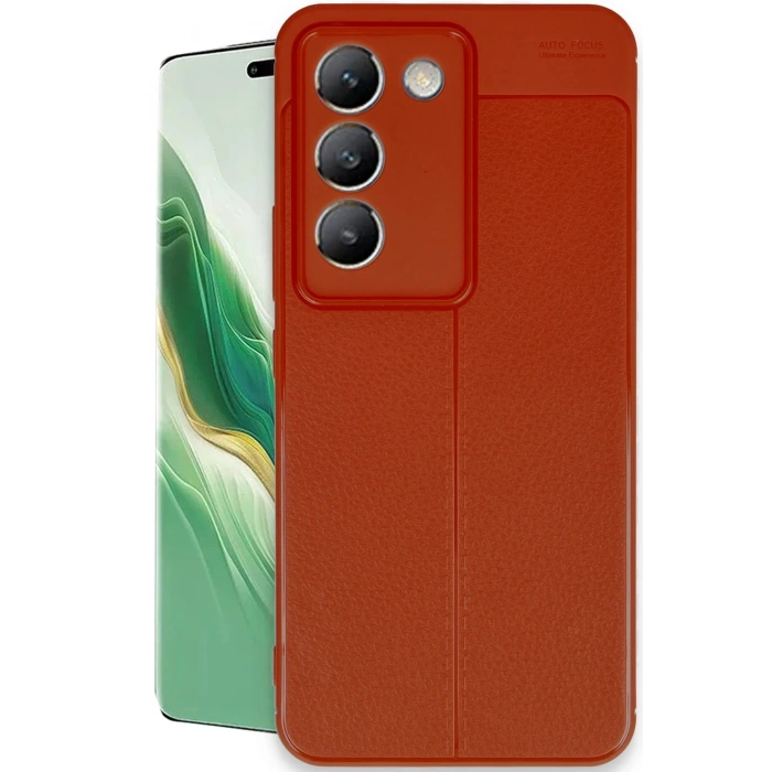 Mey İthalat®  Vivo V30 Lite 4G Kılıf Auto Focus Kapak - Kırmızı