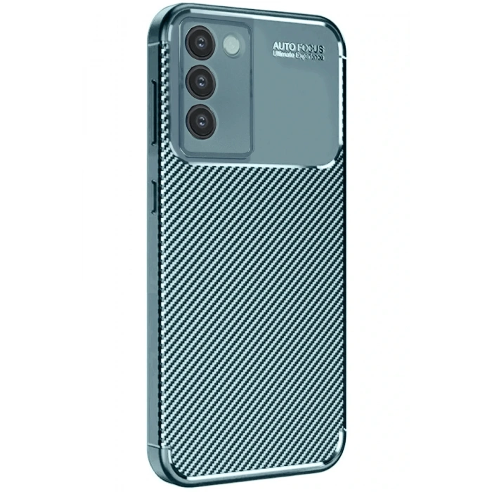 Mey İthalat®  Vivo V30 Lite 4G Kılıf Auto Focus Karbon Kapak - Koyu Yeşil