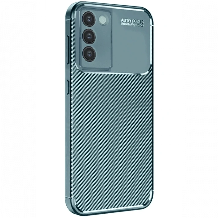 Mey İthalat®  Vivo V30 Lite 4G Kılıf Auto Focus Karbon Kapak - Koyu Yeşil