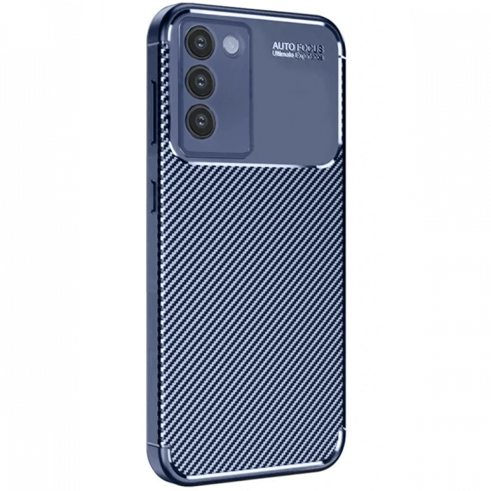 Mey İthalat®  Vivo V30 Lite 4G Kılıf Auto Focus Karbon Kapak - Lacivert