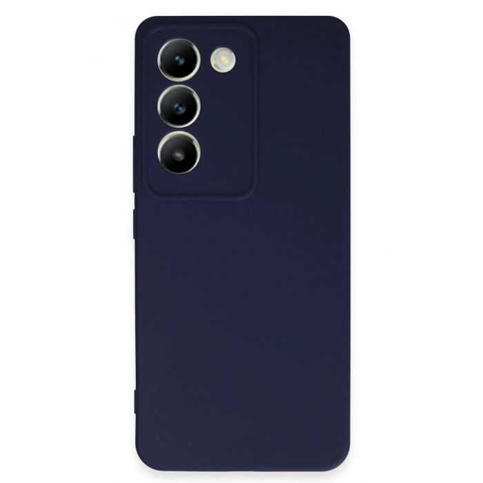 Mey İthalat®  Vivo V30 Lite 4G Kılıf First Silikon - Lacivert