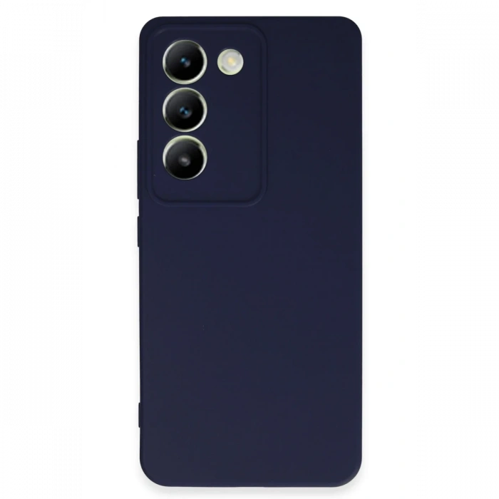 Mey İthalat®  Vivo V30 Lite 4G Kılıf First Silikon - Lacivert