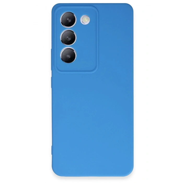 Mey İthalat®  Vivo V30 Lite 4G Kılıf First Silikon - Mavi