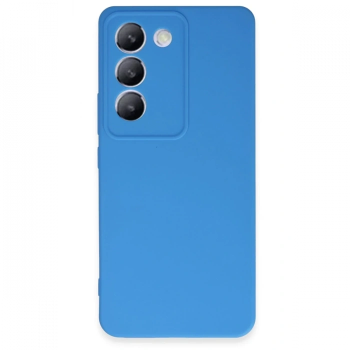 Mey İthalat®  Vivo V30 Lite 4G Kılıf First Silikon - Mavi