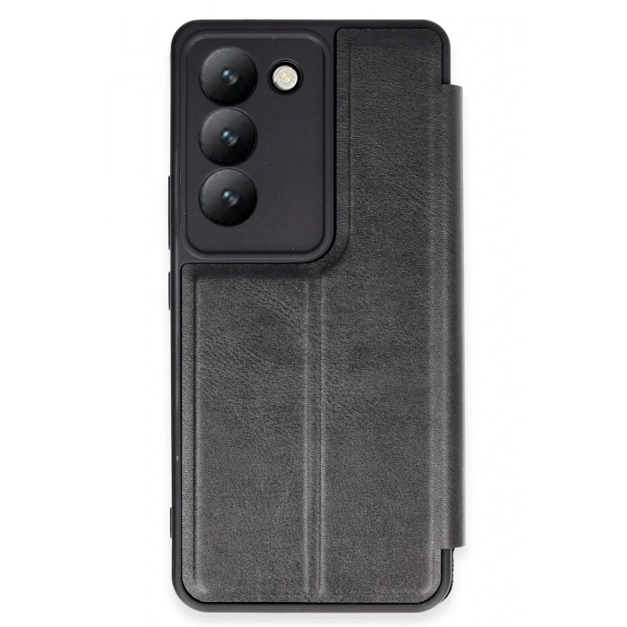 Mey İthalat®  Vivo V30 Lite 4G Kılıf Flip Cover - Siyah