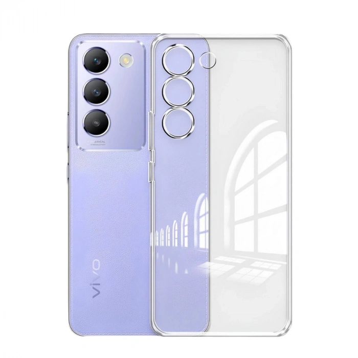Mey İthalat®  Vivo V30 Lite 4G Kılıf Lüx Şeffaf Silikon