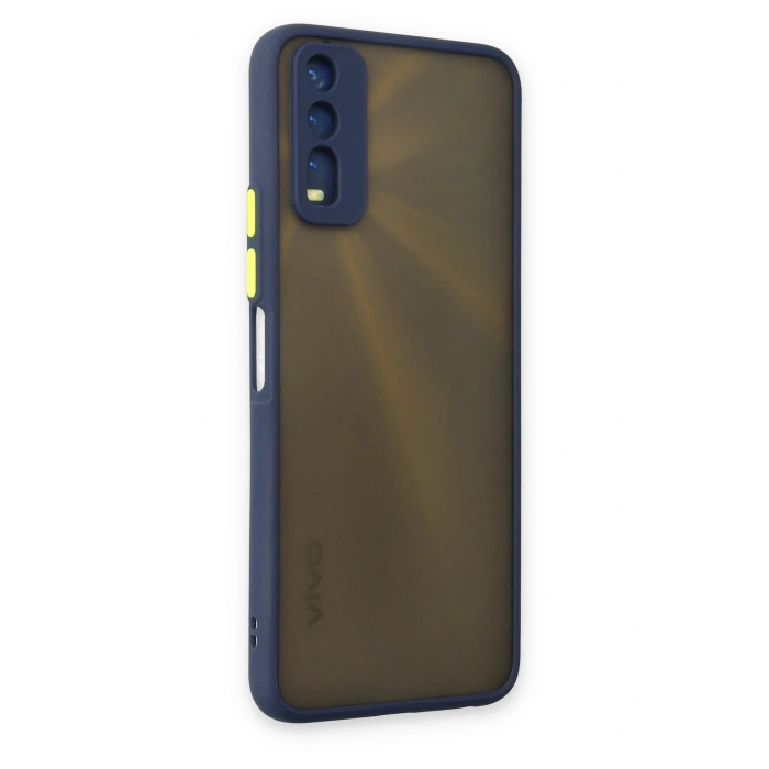 Mey İthalat®  Vivo Y11S Kılıf Montreal Silikon Kapak - Lacivert