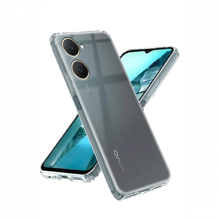 Mey İthalat®  Vivo Y18 Kılıf Lüx Şeffaf Silikon
