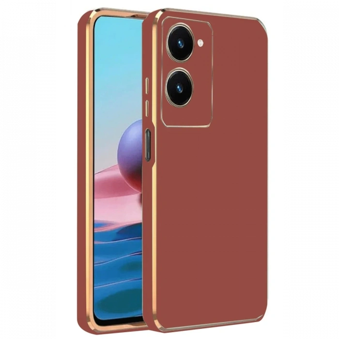 Mey İthalat®  Vivo Y18 Kılıf Volet Silikon - Kırmızı