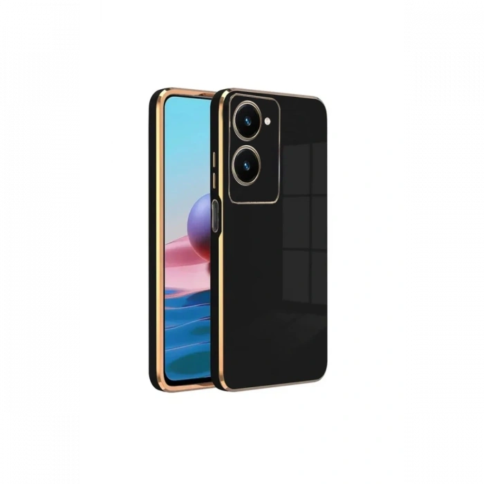 Mey İthalat®  Vivo Y18 Kılıf Volet Silikon - Siyah