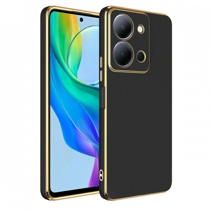 Mey İthalat®  Vivo Y36 Kılıf Volet Silikon - Siyah
