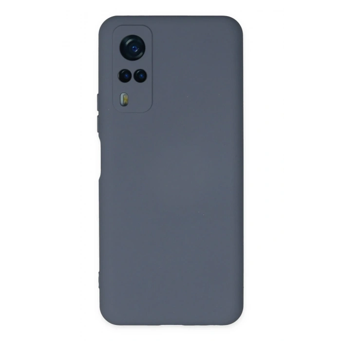 Mey İthalat®  Vivo Y53S Kılıf Nano içi Kadife Silikon - Gri