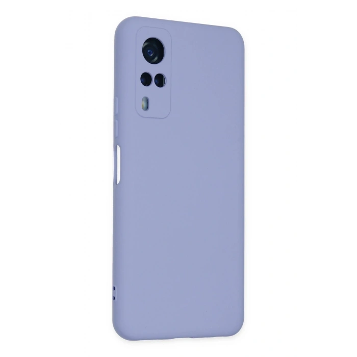 Mey İthalat®  Vivo Y53S Kılıf Nano içi Kadife Silikon - Lila