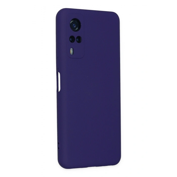 Mey İthalat®  Vivo Y53S Kılıf Nano içi Kadife Silikon - Mor