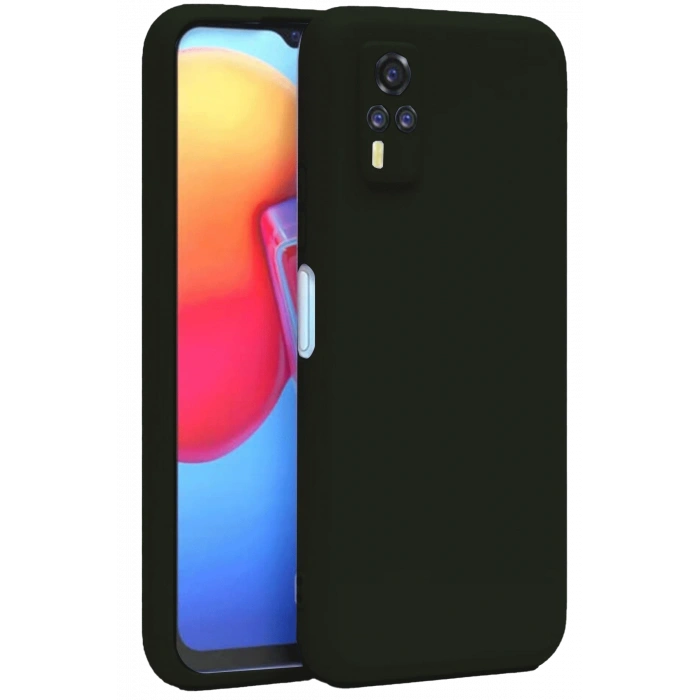 Mey İthalat®  Vivo Y53S Kılıf Nano içi Kadife Silikon - Siyah