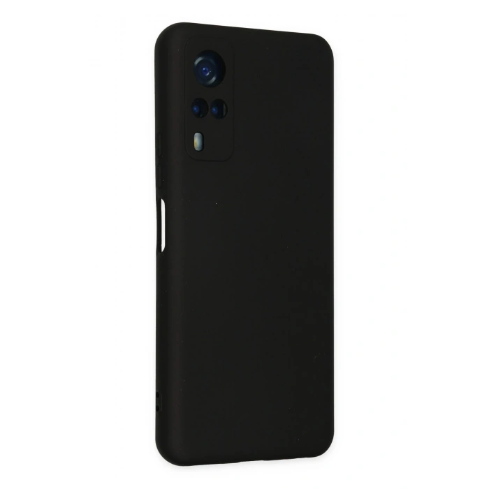 Mey İthalat®  Vivo Y53S Kılıf Nano içi Kadife Silikon - Siyah