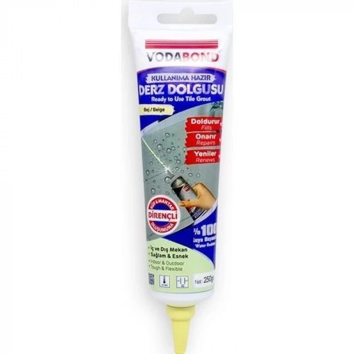 Mey İthalat® Vodabond Kullanıma Hazır Derz Dolgusu 400 gr Beyaz