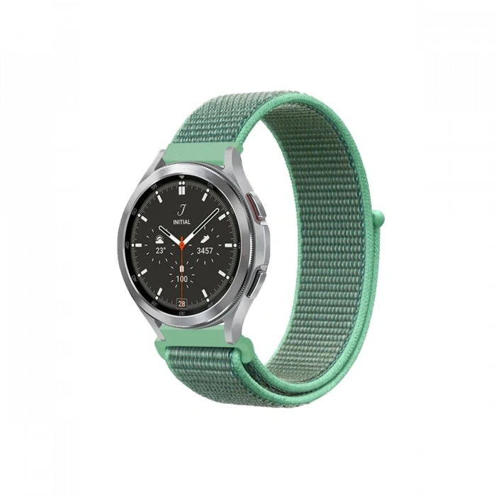 Mey İthalat®  Watch 22mm Hasırlı Cırtcırtlı Kordon - Turkuaz1