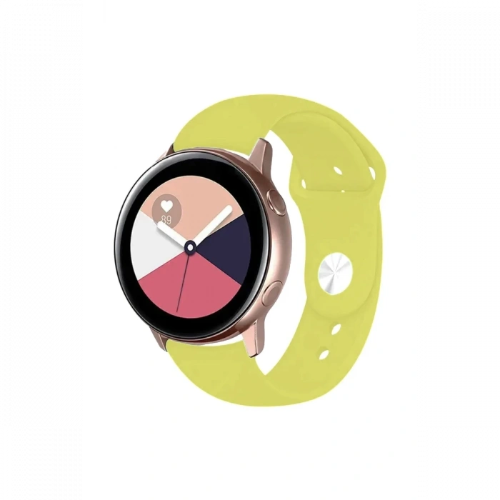 Mey İthalat®  Watch 22mm Klasik Kordon - Sarı