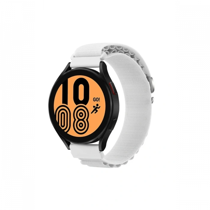 Mey İthalat®  Watch 22mm KR410 Kumaş Kordon - Beyaz