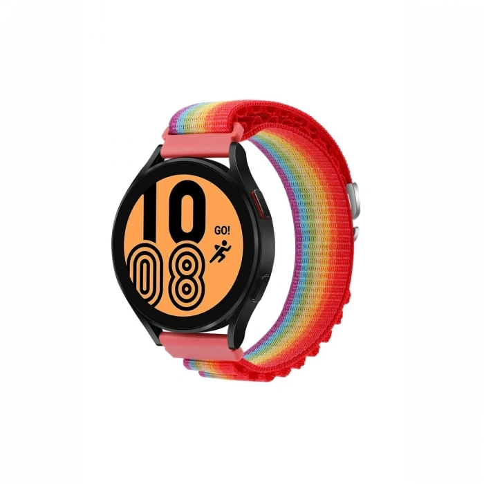 Mey İthalat®  Watch 22mm KR410 Kumaş Kordon - Gökkuşağı 1