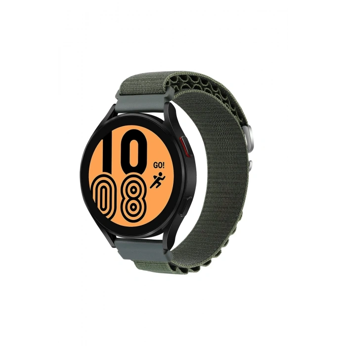 Mey İthalat®  Watch 22mm KR410 Kumaş Kordon - Yeşil