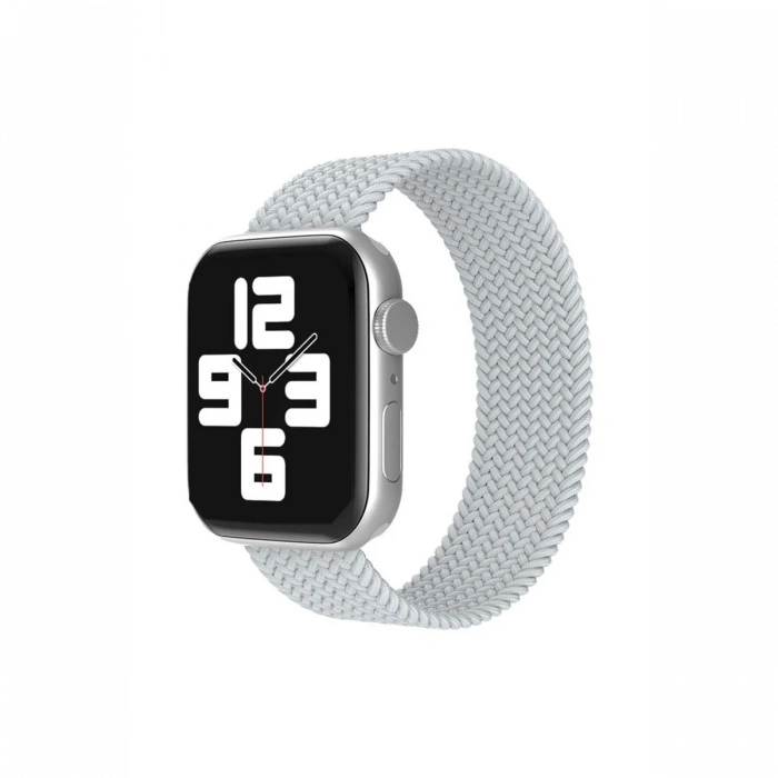 Mey İthalat®   Watch 38mm Ayarlı Solo Silikon Kordon - Beyaz