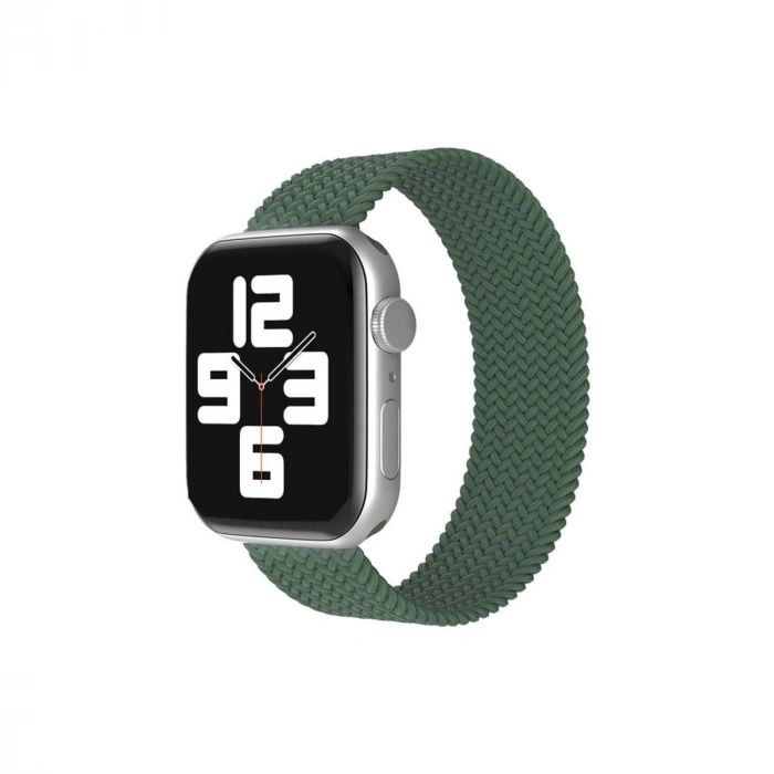 Mey İthalat®   Watch 38mm Ayarlı Solo Silikon Kordon - Haki Yeşil
