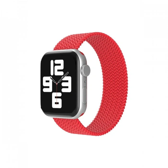 Mey İthalat®   Watch 38mm Ayarlı Solo Silikon Kordon - Kırmızı