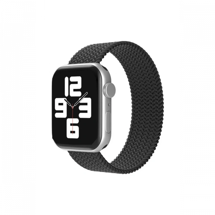 Mey İthalat®   Watch 38mm Ayarlı Solo Silikon Kordon - Siyah