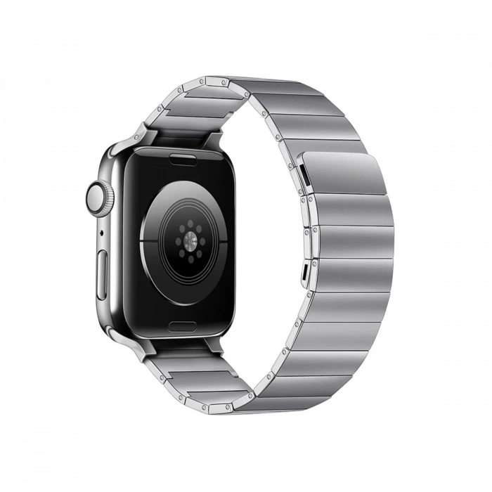 Mey İthalat®   Watch 38mm KR404 Huks Kordon - Gümüş