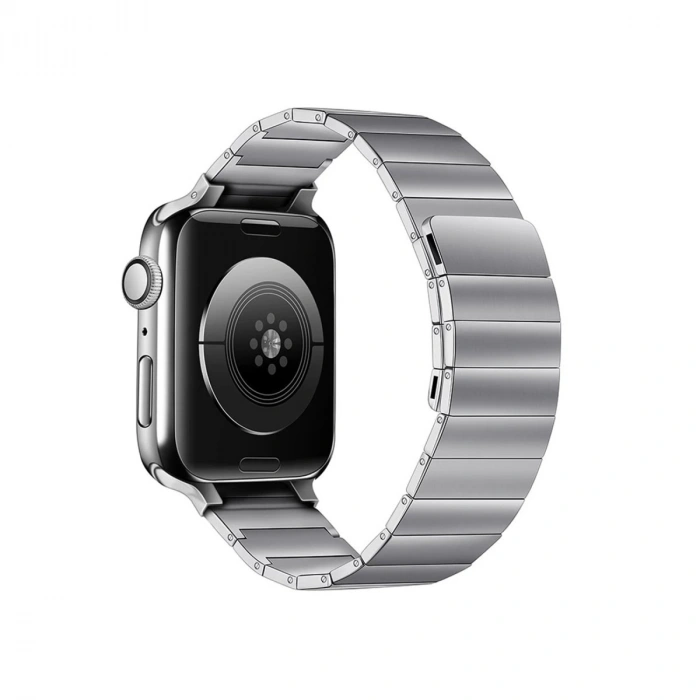 Mey İthalat®   Watch 38mm KR404 Huks Kordon - Gümüş
