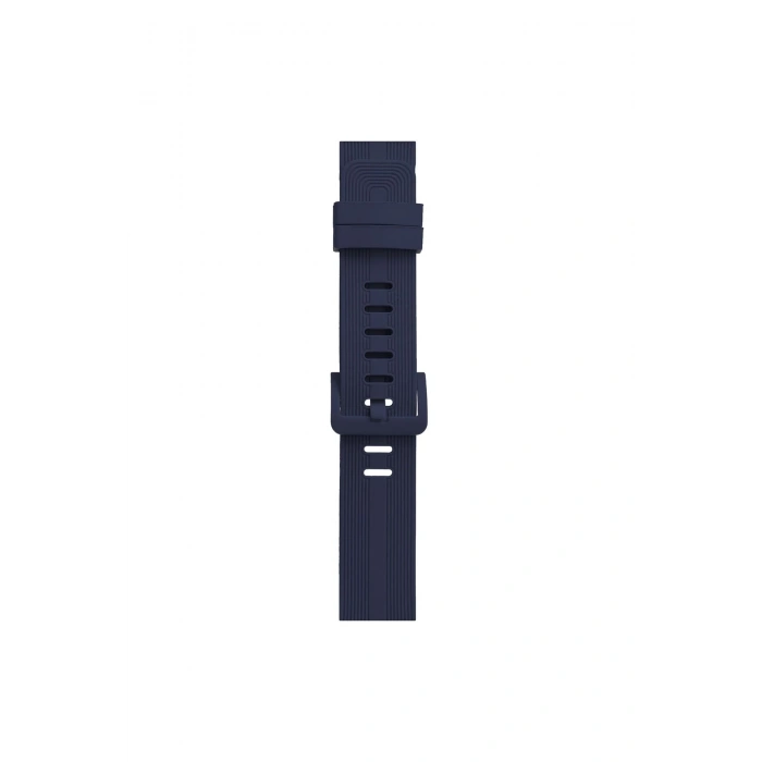 Mey İthalat®   Watch 38mm KR408 Çizgili Silikon Kordon - Lacivert