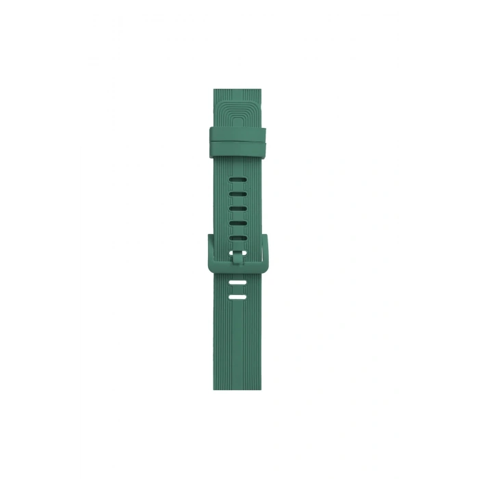 Mey İthalat®   Watch 38mm KR408 Çizgili Silikon Kordon - Yeşil