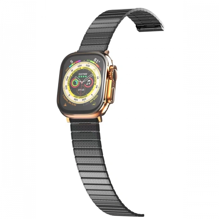 Mey İthalat®   Watch 38mm Made Metal Kordon - Siyah