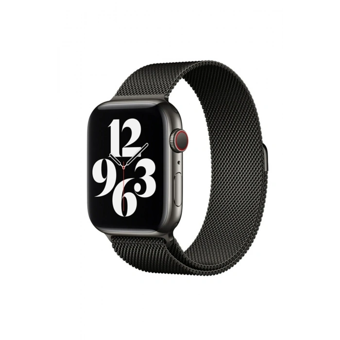 Mey İthalat®   Watch 38mm Metal Mıknatıslı Kordon - Siyah