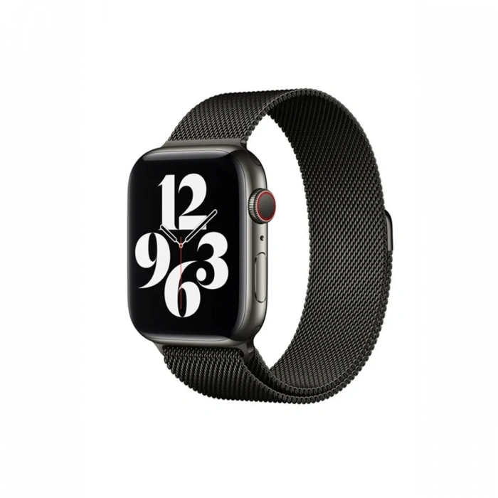 Mey İthalat®   Watch 38mm Metal Mıknatıslı Kordon - Siyah