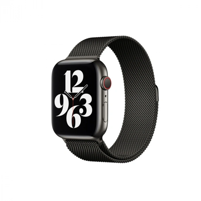 Mey İthalat®   Watch 38mm Metal Mıknatıslı Kordon - Siyah