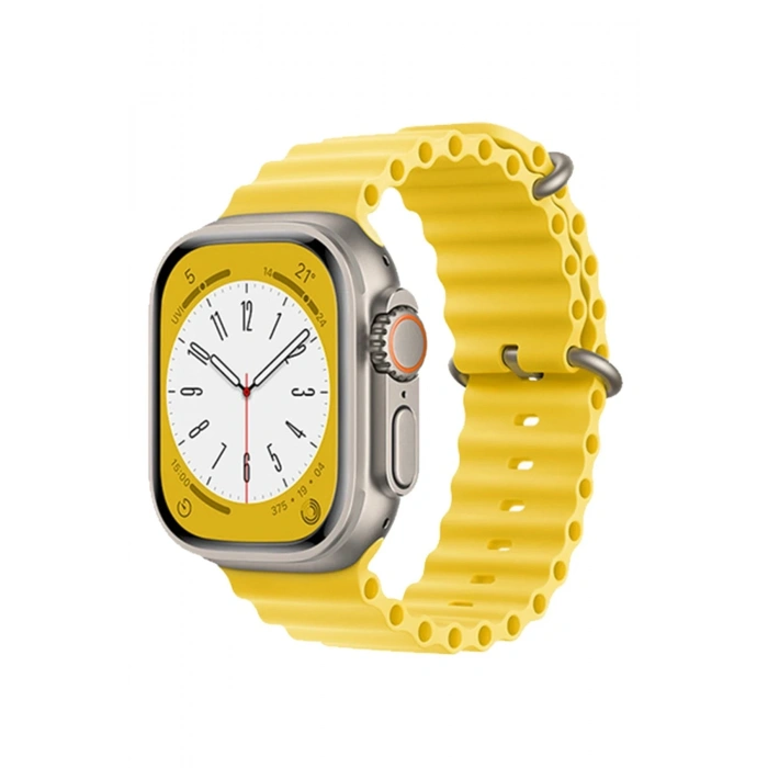 Mey İthalat®   Watch 38mm Ocean Kordon - Sarı