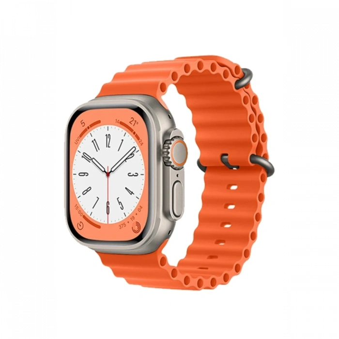 Mey İthalat®   Watch 38mm Ocean Kordon - Turuncu