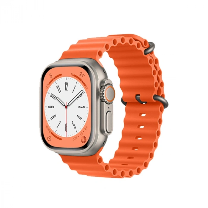 Mey İthalat®   Watch 38mm Ocean Kordon - Turuncu