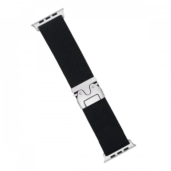 Mey İthalat®   Watch 42mm Forest Kumaş Kordon - Siyah